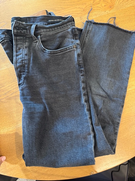 Denim Forum Denim - Denim Forum Black Ankle Crop Jeans 28 L